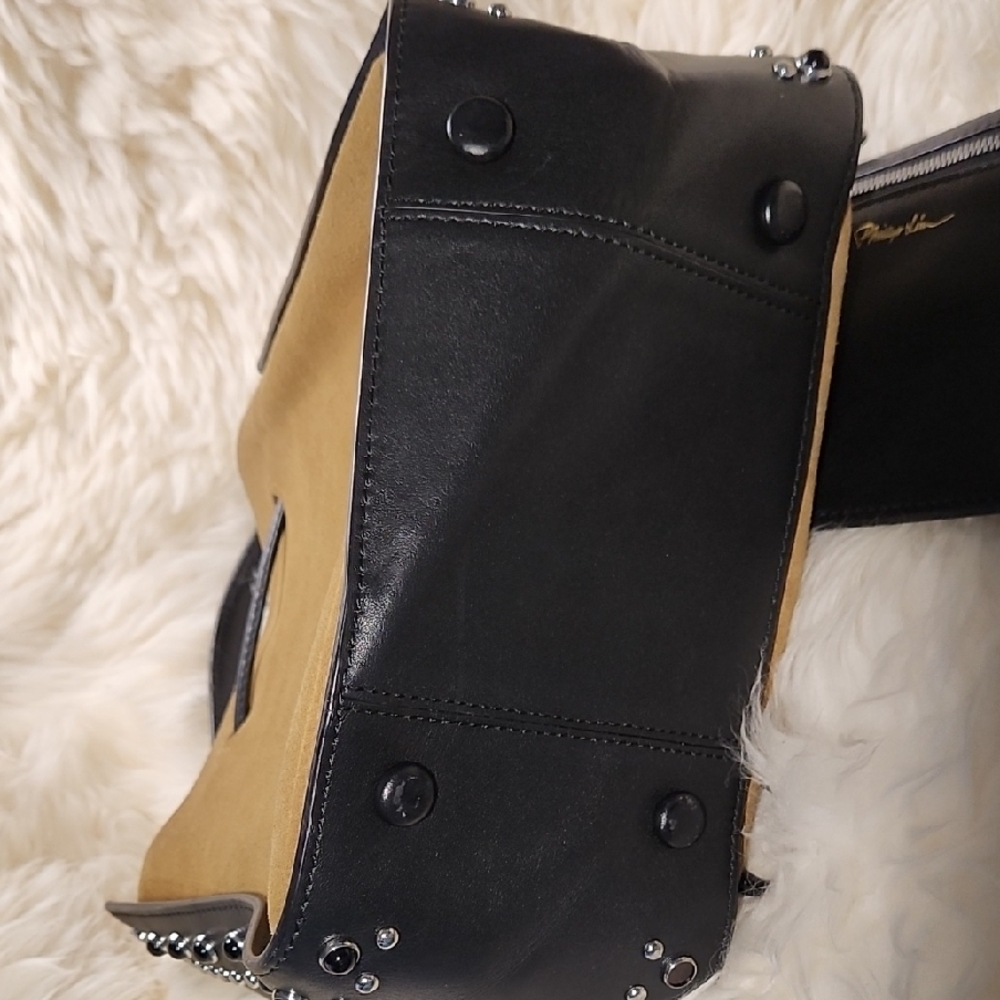 3.1 Phillip Lim Black and Tan Tote Bag - Picture 3 of 6